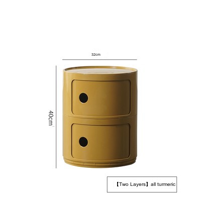 NIYE Aveline Minimalist Round Storage Side Table from NIYE