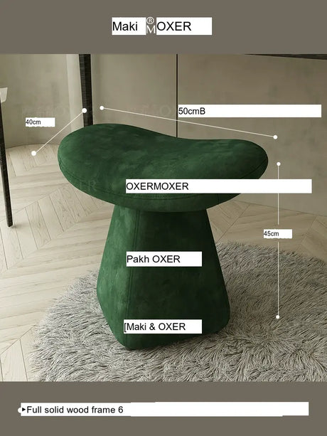 MOXER Isola Chic Leather Dressing Stool from MOXER