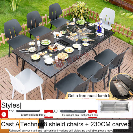 MOJIA Vesper Family-Size Electric BBQ & Hot Pot Table for Shared Dining from MOJIA