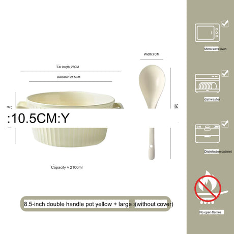 MOSE Striped Double-Ear Soup Bowl from MOSE