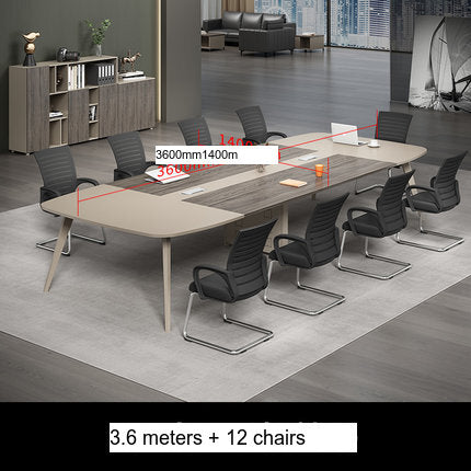 MUTINI Oliver Simple Modern Curved Conference Table Set from MUTINI