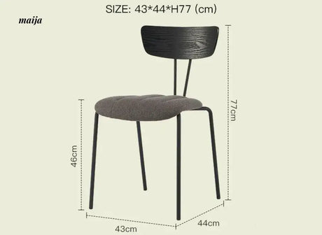 LAZYSPACE Benjamin Industrial Wind Dining Chair from LAZYSPACE