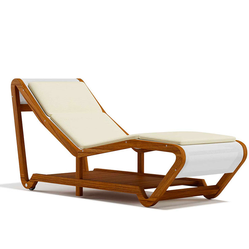 DIME GARDEN Elowen Anticorrosive Teak Outdoor Lounge Bed from DIME GARDEN