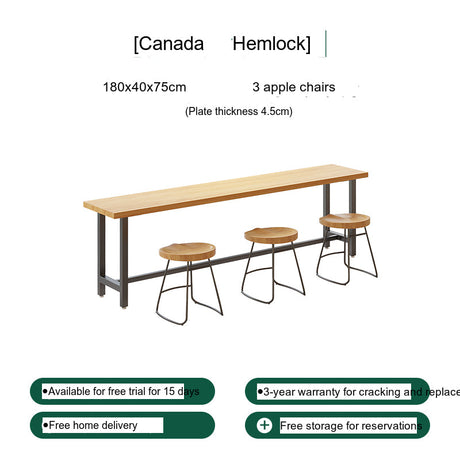 WEIMEI Aislinn Modern Square Narrow Table & Chair Set from WEIMEI
