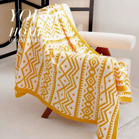 YOULI Genevieve Soft Cozy Knitted Blanket from YOULI