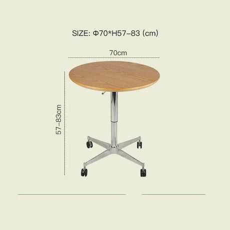 LAZYSPACE Zoey Solid Wood Lift Table from LAZYSPACE
