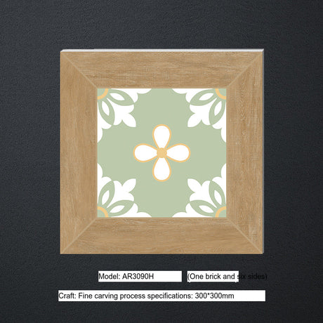 LOFTWELL Mistral Sleek Modern Small Tiles 300x300 Green Wall Tile from LOFTWELL