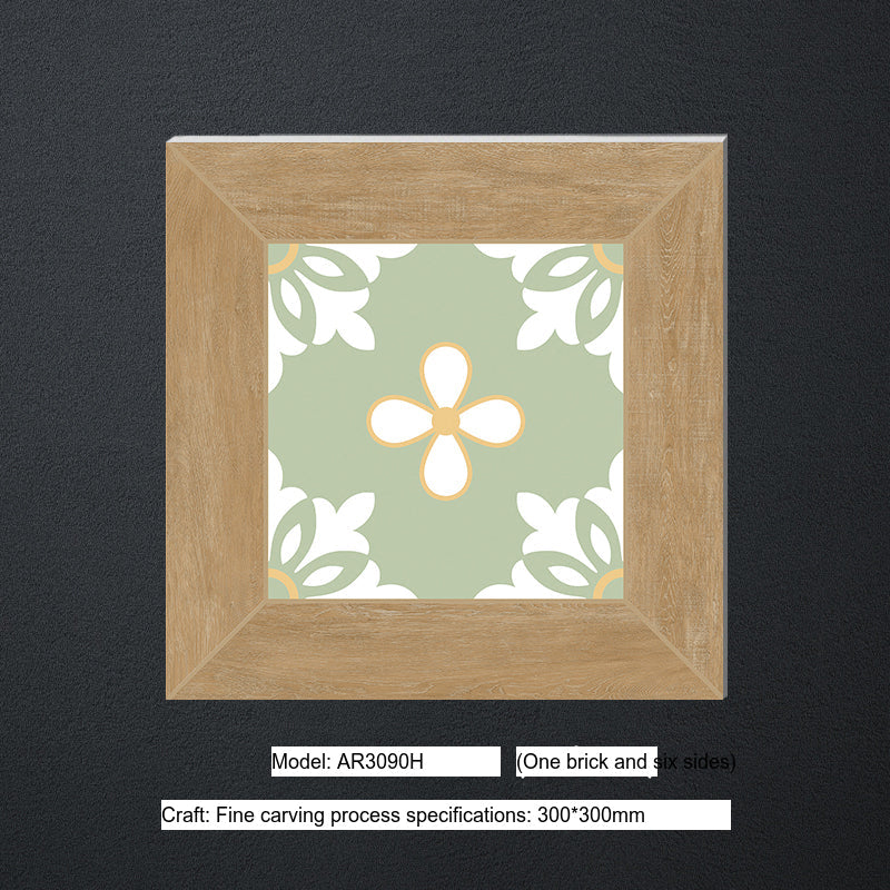 LOFTWELL Mistral Sleek Modern Small Tiles 300x300 Green Wall Tile from LOFTWELL