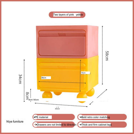 NIYE Calypso Minimalist Nordic Bedroom Storage Side Cabinet from NIYE