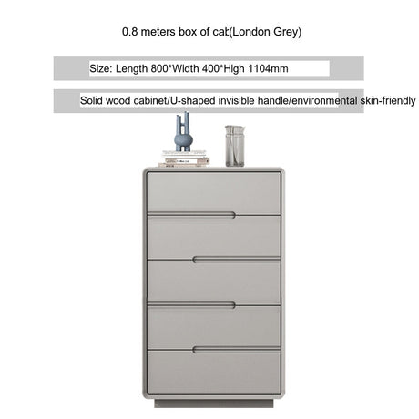 LINYUE Alaric Italian Solid Wood Eight-Drawer Storage Cabinet from LINYUE