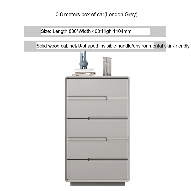 LINYUE Alaric Italian Solid Wood Eight-Drawer Storage Cabinet from LINYUE