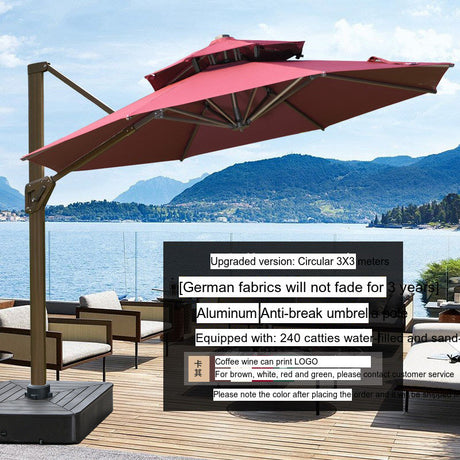 MOJIA Valeria European-Style Roman Garden Umbrella for Shade & Elegance from MOJIA