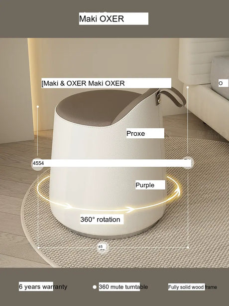 MOXER Ikebana Elegant Cream Makeup Stool from MOXER