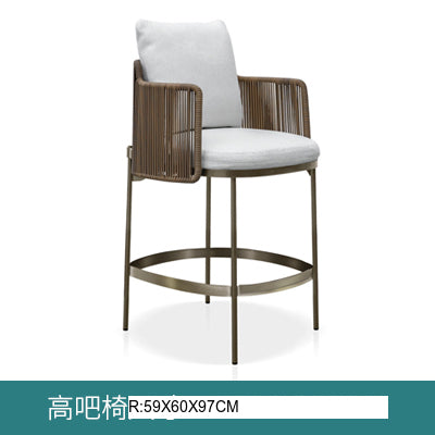OMONO Marisol Stylish Rattan High Stool from OMONO