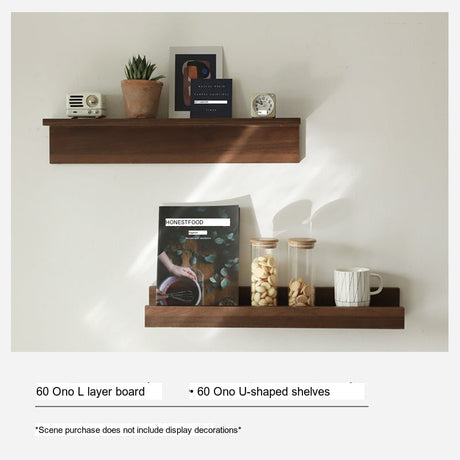 OGI NO RYOHIN Wall-Hung Shelf with Solid Wood Hooks from HOBBYTREE