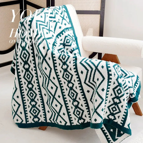 YOULI Genevieve Soft Cozy Knitted Blanket from YOULI