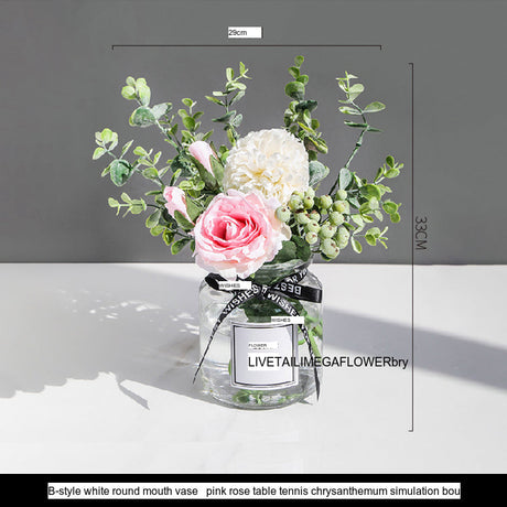 LIVETAI Athos Elegant Transparent Flowerpot Small Vase from LIVETAI
