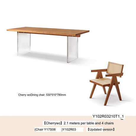 GENJI Haruto Elegant Cherrywood Dining Table from GENJI