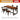 WEIMEI Haruki Stylish Industrial Dining Set Rectangular Combo from WEIMEI