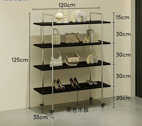 SM Liam Black Shoes and Clothing Stand from SM