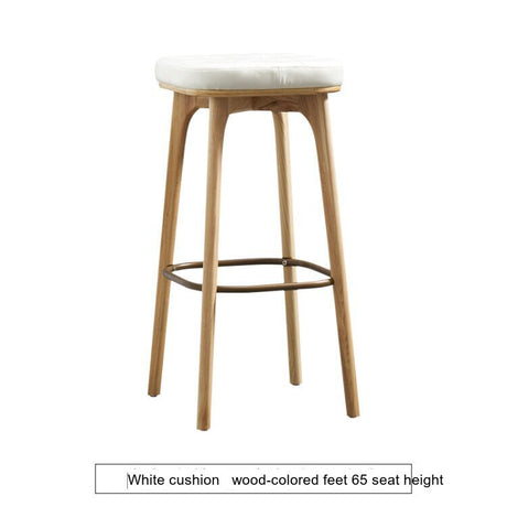 NIYE Elysia Chic Natural Wood Footstool from NIYE