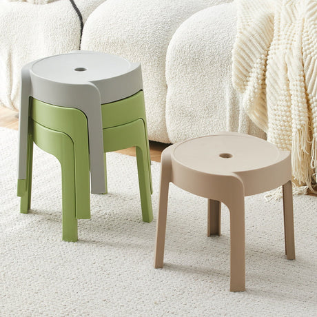 A&D Nyamira Thickened Stackable Round Stool from A&D