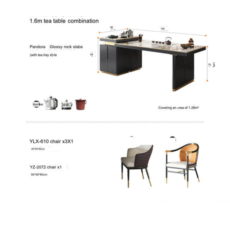 QUANMU Santiago Elegant Modern Tea Table Set from QUANMU