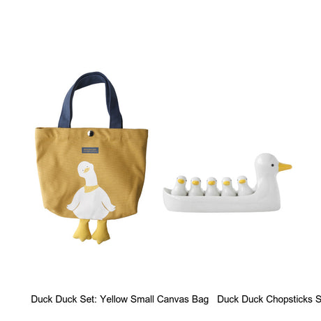 LIVETAI Kensington Artistic Duckling Ceramic Chopsticks Set from LIVETAI