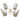 SUNNY Isadora Scandinavian Simple Light Luxury Café Table and Chair Set from SUNNY