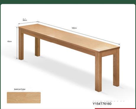GENJI Hiroshi Minimalist Solid Wood Bench from GENJI