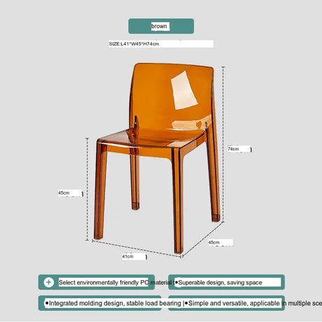 ABOUT WHITE Callidora Elegant Luxury Transparent Bar Chair from ABOUT WHITE