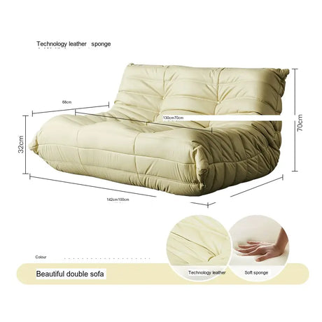 ABOUT WHITE Zephyra Elegant Leisure Sofa Bed from ABOUT WHITE