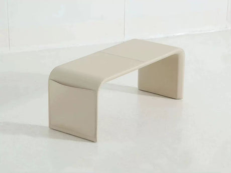 GANGETIC AGE Valdemar Sleek Luxury Saddle Leather Bedroom Bench from GANGETIC AGE