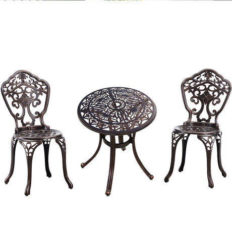 ZIYE Fujiko Elegant Wrought Iron 3-Piece Coffee Table Set from ZIYE