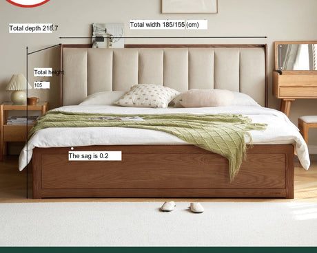 GENJI Takamatsu Elegant Solid Wood Storage Bed from GENJI