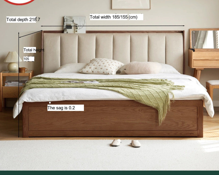 GENJI Takamatsu Elegant Solid Wood Storage Bed from GENJI
