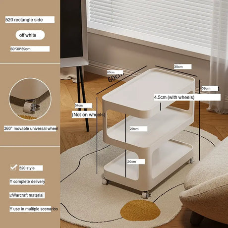 XIMIKA Sienna Luxe Rolling Coffee Table Cart from XIMIKA