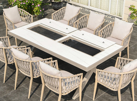 MOJIA Callista Aluminum Outdoor Lounge Chair for Modern Villas from MOJIA