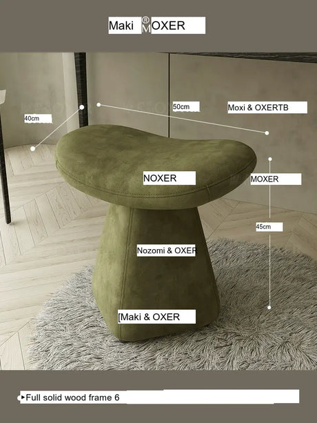 MOXER Isola Chic Leather Dressing Stool from MOXER