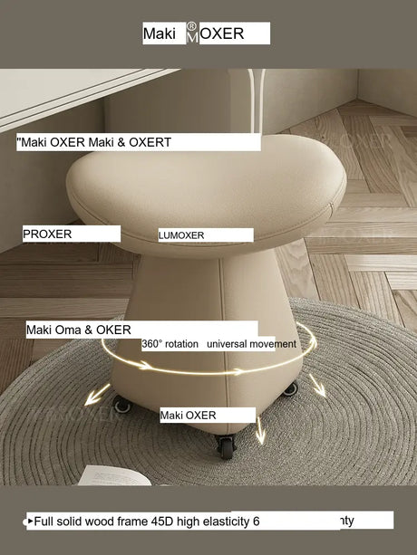 MOXER Isadora Elegant Rotatable Makeup Stool from MOXER