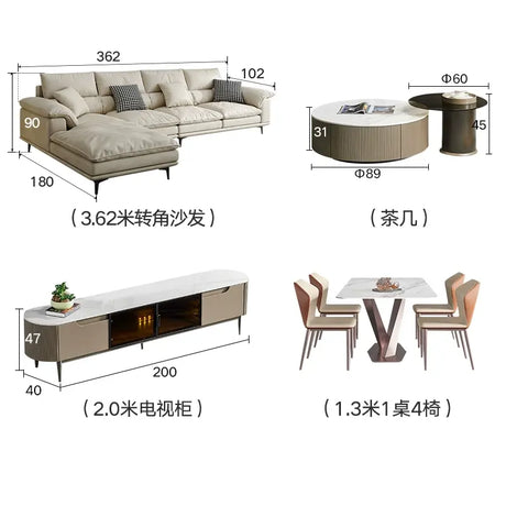 LATE AUTUMN Scandinavian Compact Cream Sofa Design from LATE AUTUMN