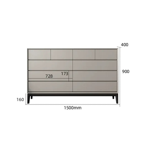 LINYUE Silas Italian Minimalist Eight-Drawer Storage Unit from LINYUE