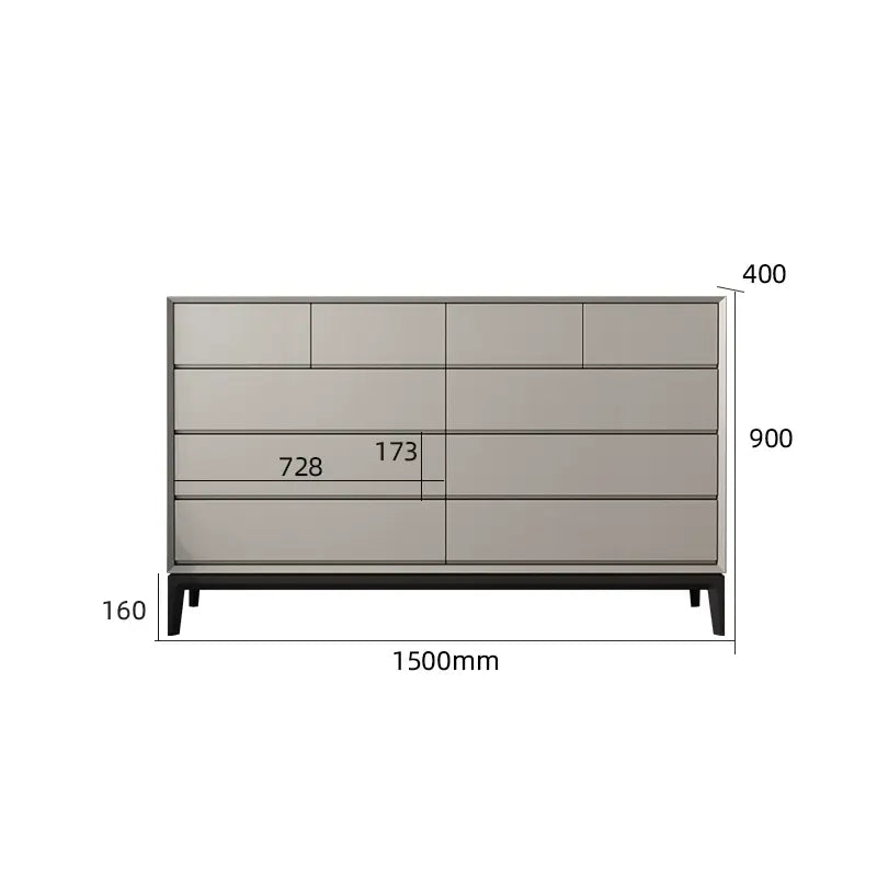 LINYUE Silas Italian Minimalist Eight-Drawer Storage Unit from LINYUE