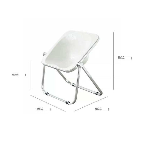 THOUGHTS Marcellus Transparent Folding Makeup Stool from THOUGHTS