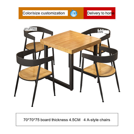 WEIMEI Morgantown Elegant Solid Wood Dining Table Set from WEIMEI