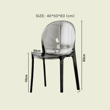 LAZYSPACE Leo Acrylic Coffee Chair from LAZYSPACE