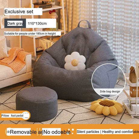 LEDONG Kintaro Plush Versatile Bean Bag Chair from LEDONG