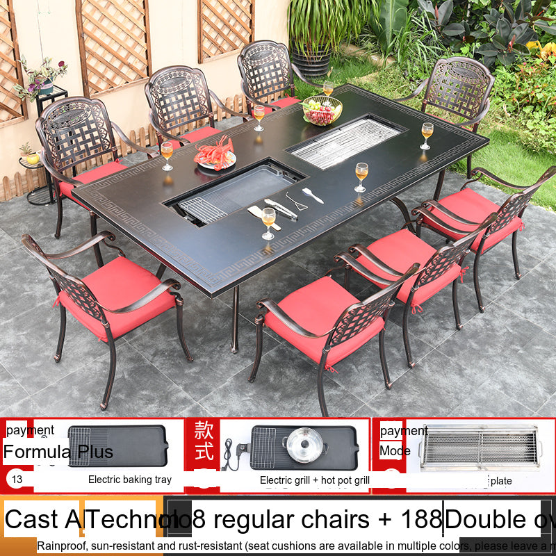 MOJIA Theron Multi-Functional Electric BBQ Table for Stylish Outdoors from MOJIA