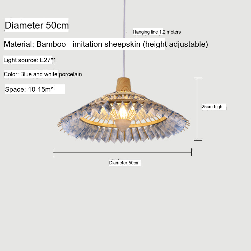 BOJI Yuzuki Elegant Woven Ceiling Lamp - Chinese Style Living Room Light. from BOJI
