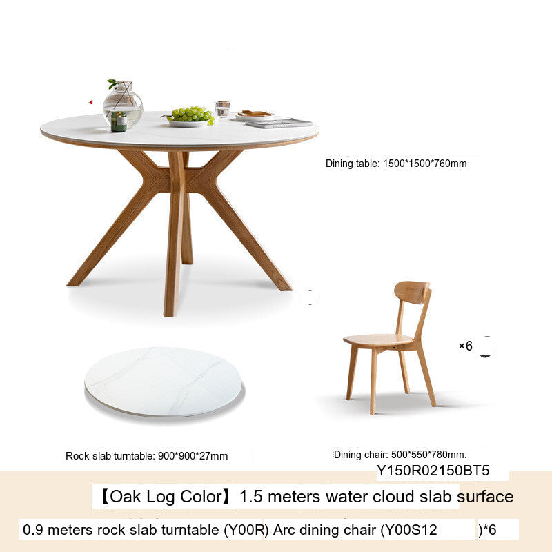 GENJI Haruki Elegant Oak Dining Set from GENJI
